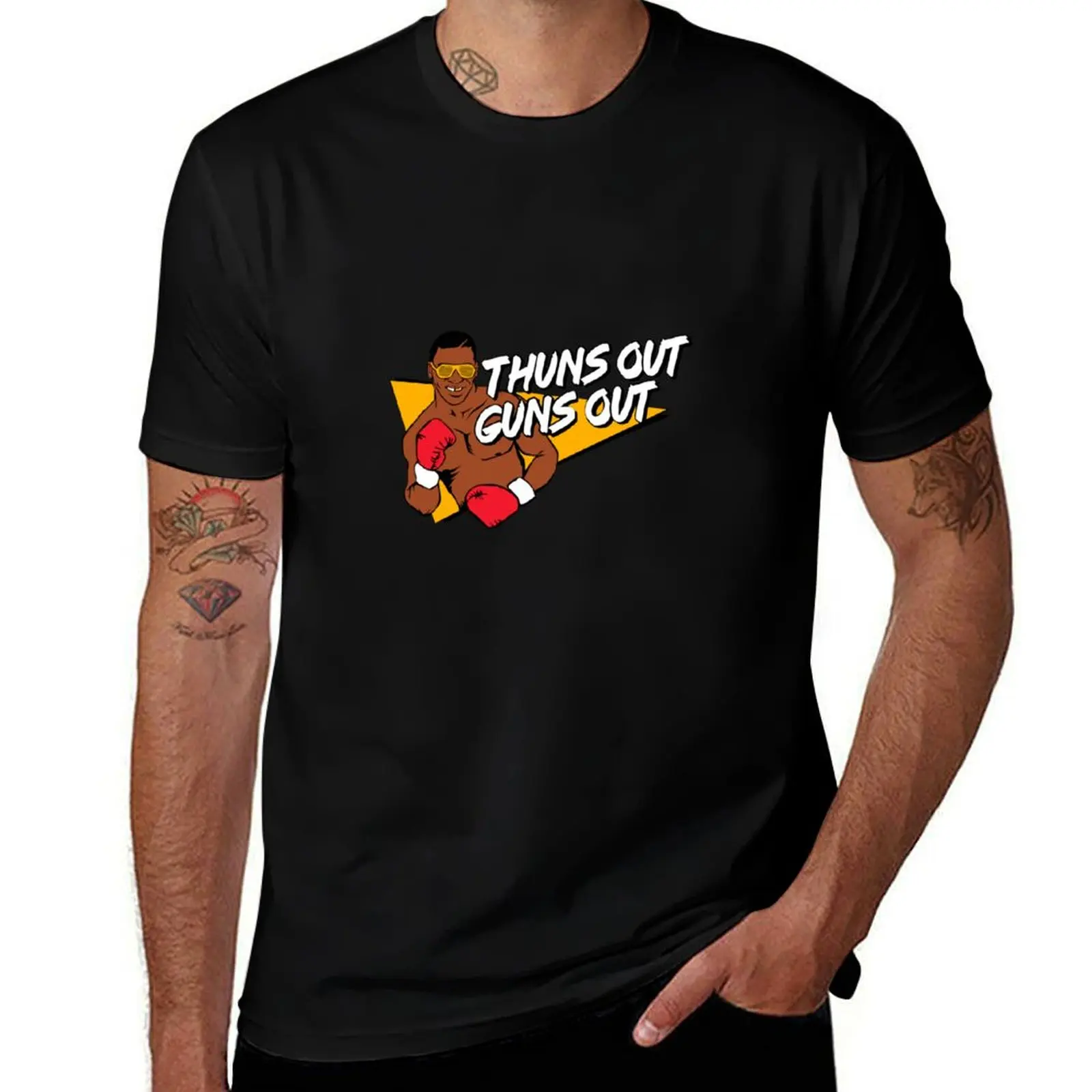 Mike Tyson Thuns Out Guns Out T-Shirt Urban Style Print T-Shirt