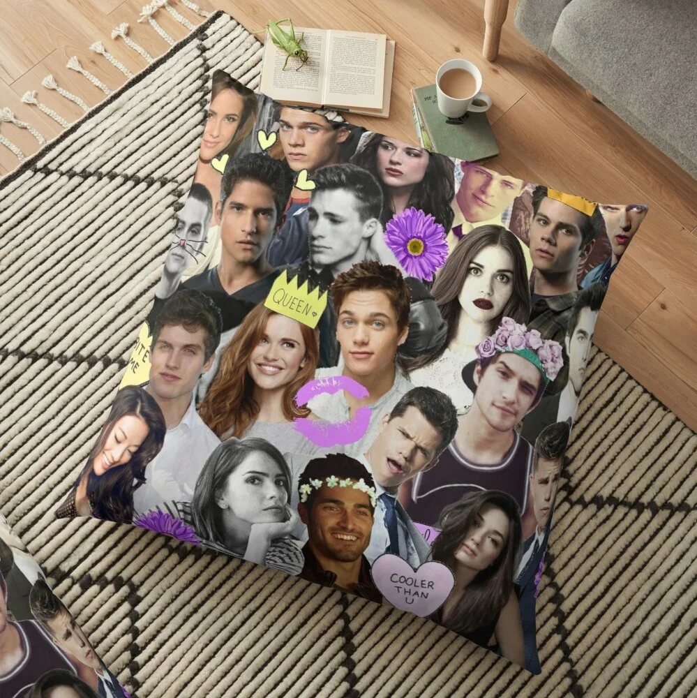 Teen Wolf Collage Printed Pillowcase Sofa Car Soft Cushion Cover Case Home Decor Accessories