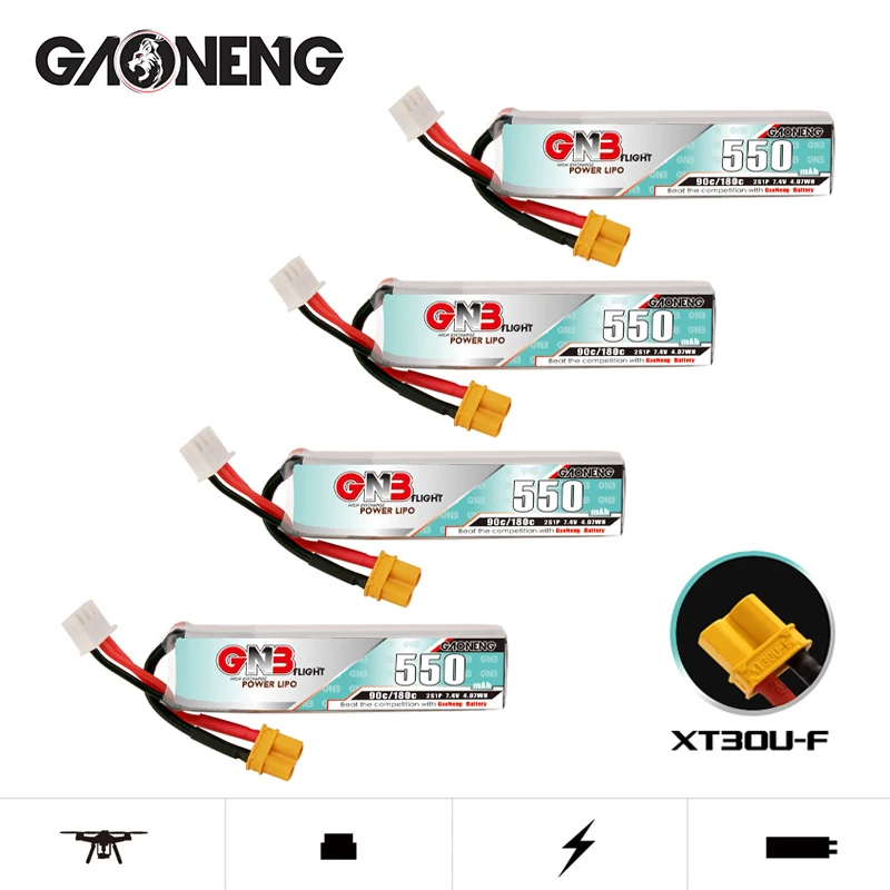 

Обновление Max 180C GNB 2S 7,4 В 550 мАч LiPo аккумулятор для TINY8X Blade Inductrix Quadcopter Вертолет FPV Дрон Beta75S 120S Запчасти