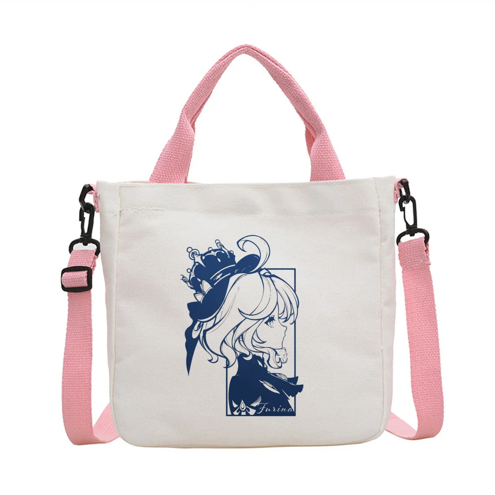 Genshin Impact Furina tote bag einkaufstasche shopping totebag y2k bolsas de tela femme