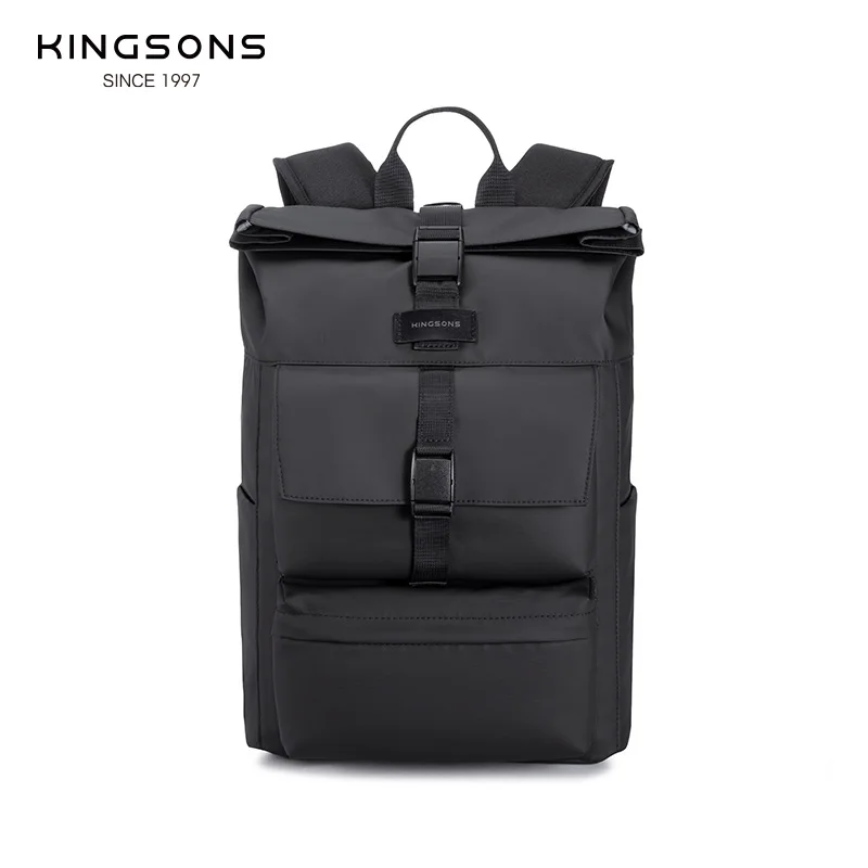 Kingsons 2024 New Urban Style Backpack For Men 15/ 15.6 inch Laptop Lightweight Simple Waterproof Casual Sport For Short Trip