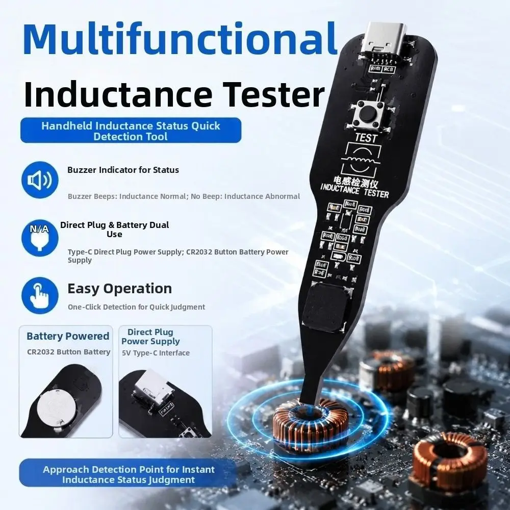 High Accuracy Motherboard Coil Tester Strong Stability Professional Electromagnetic Induction Tester Quick Investigation