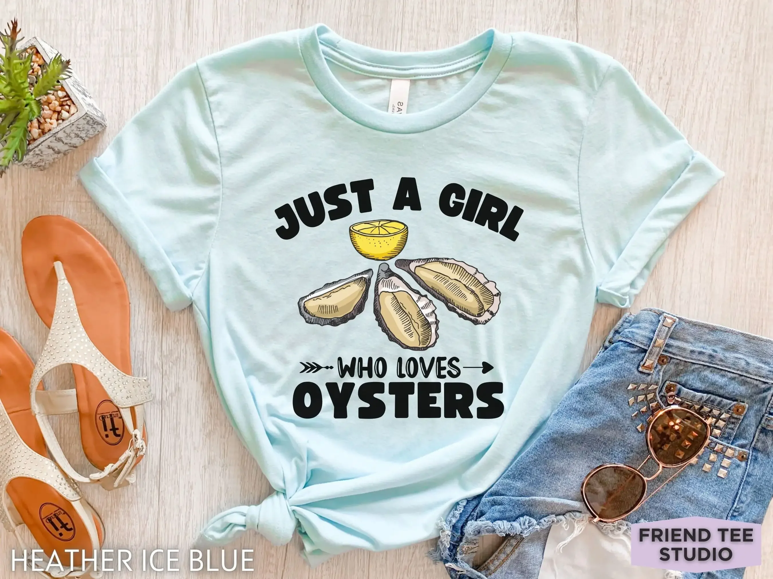Oyster T Shirt Funny s Farm Girls Shucker Womens Festival