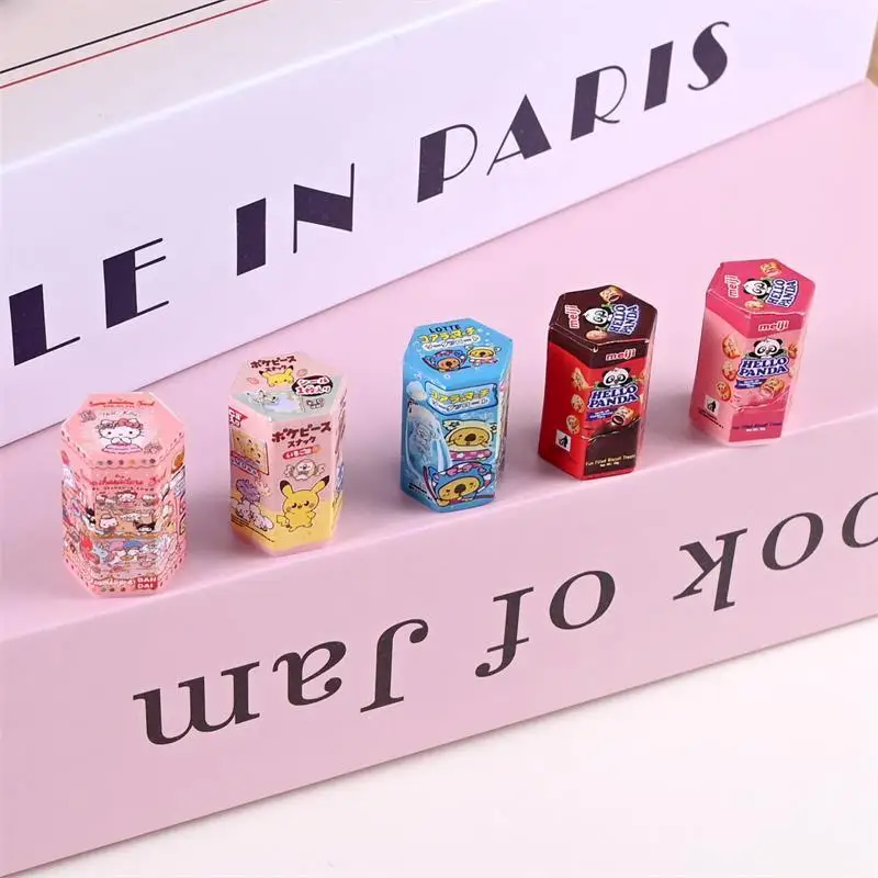 10 pçs casa de bonecas em miniatura simulação balde biscoito lanches modelo comida brinquedo ornamentos casa boneca acessórios crianças fingir brinquedo presente