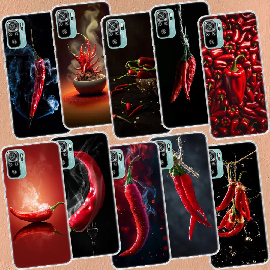 Taste The Flavor of Chili Peppers Phone Case For Redmi Note 14+ 13 Pro Plus 5G 12 12C 10 9 8 7 10A 10C 9A 9C 9T 8A 7A K60 K70 Co