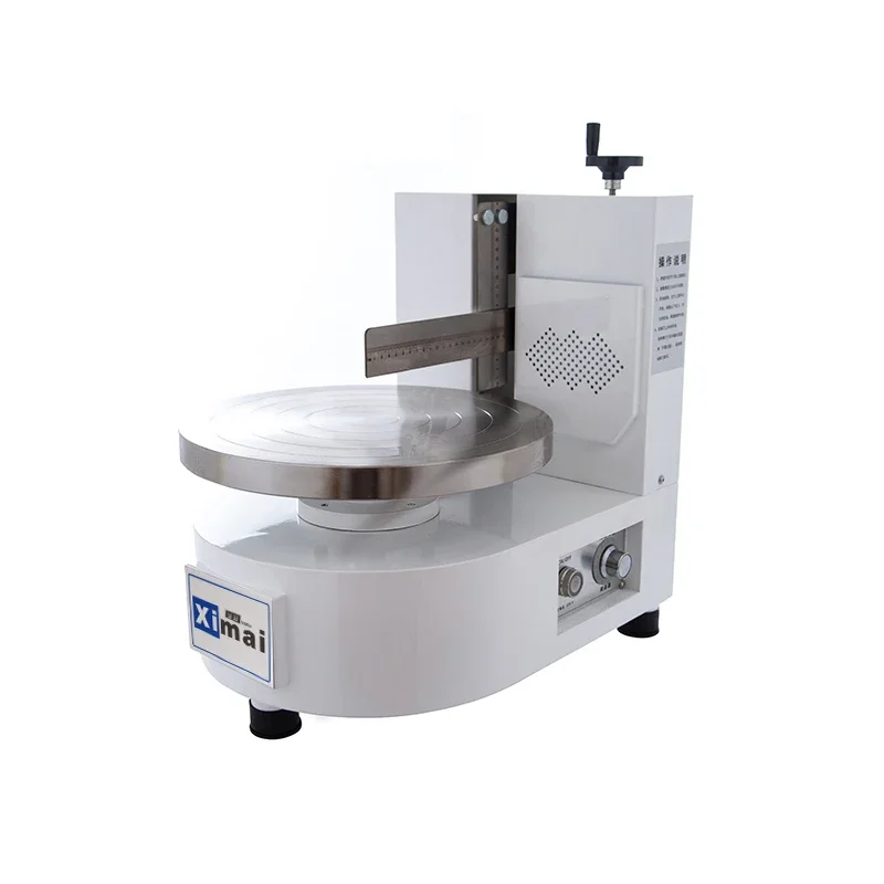 自動ラウンドケーキクリームコーティング充填機、バースデークリーム装飾スプレッダーマシン、11ギア