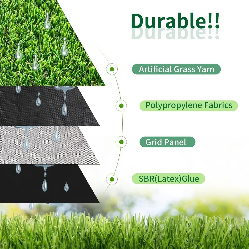

7x13ft Realistic Artificial Grass Indoor Outdoor Pet Friendly No Maintenance Turf
