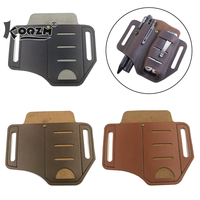 Tactical Multi Tool Belt Leather Bag Portable Tool Storage Bag Holster Outdoor Camping Hunting Waist PU Leather Pocket