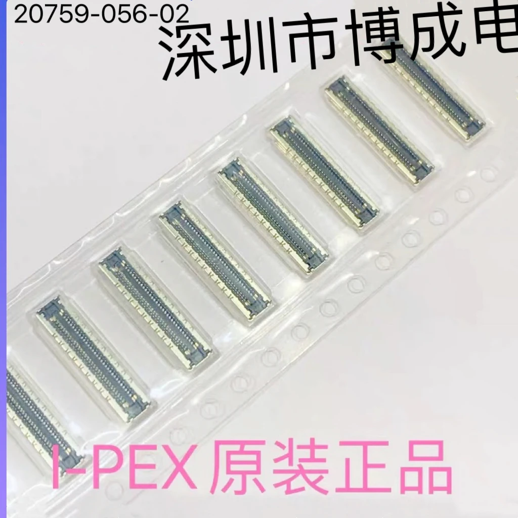 5 Pieces/fpc Connector Original Factory Spot 20759-056E 20759-056E-02 0.35mm Pitch 56p Btb Board-to-board Connector Female Lcd I