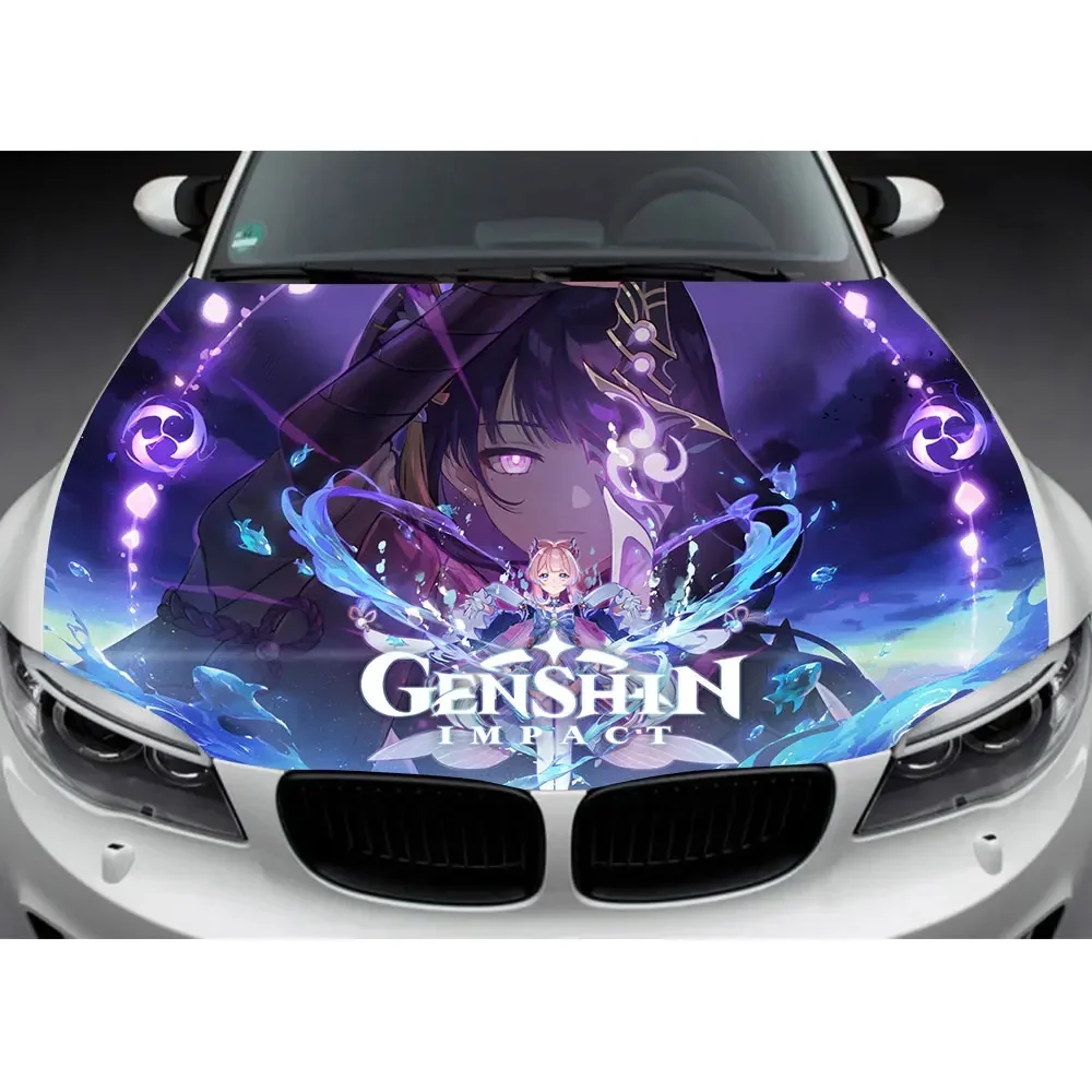 

Video Games Genshin Impact Car Hood Wrap Decal Vinyl Sticker Full Color Graphic Car Sticker Custom Image Fit Any Car