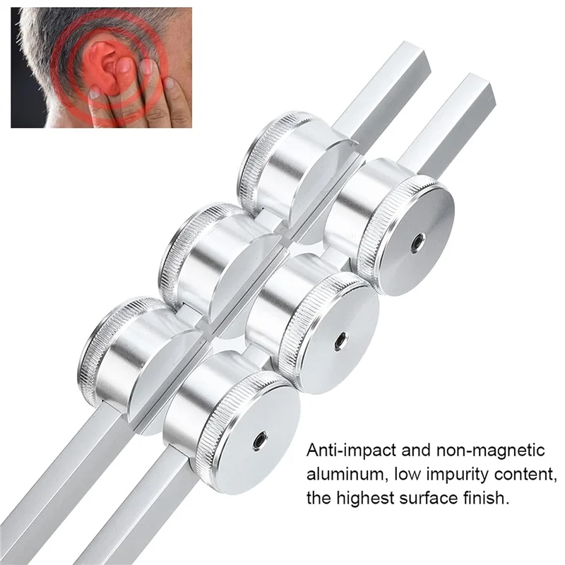 

Прямая поставка-32 Гц камертон камертон серебряный с молотком диагностическая терапия инструмент для здравоохранения