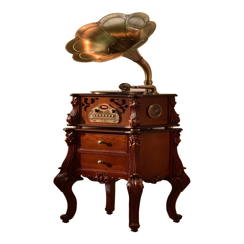 

Gramophone record player decorative rack CD DVD Bluetooth disc record player decorative cabinet