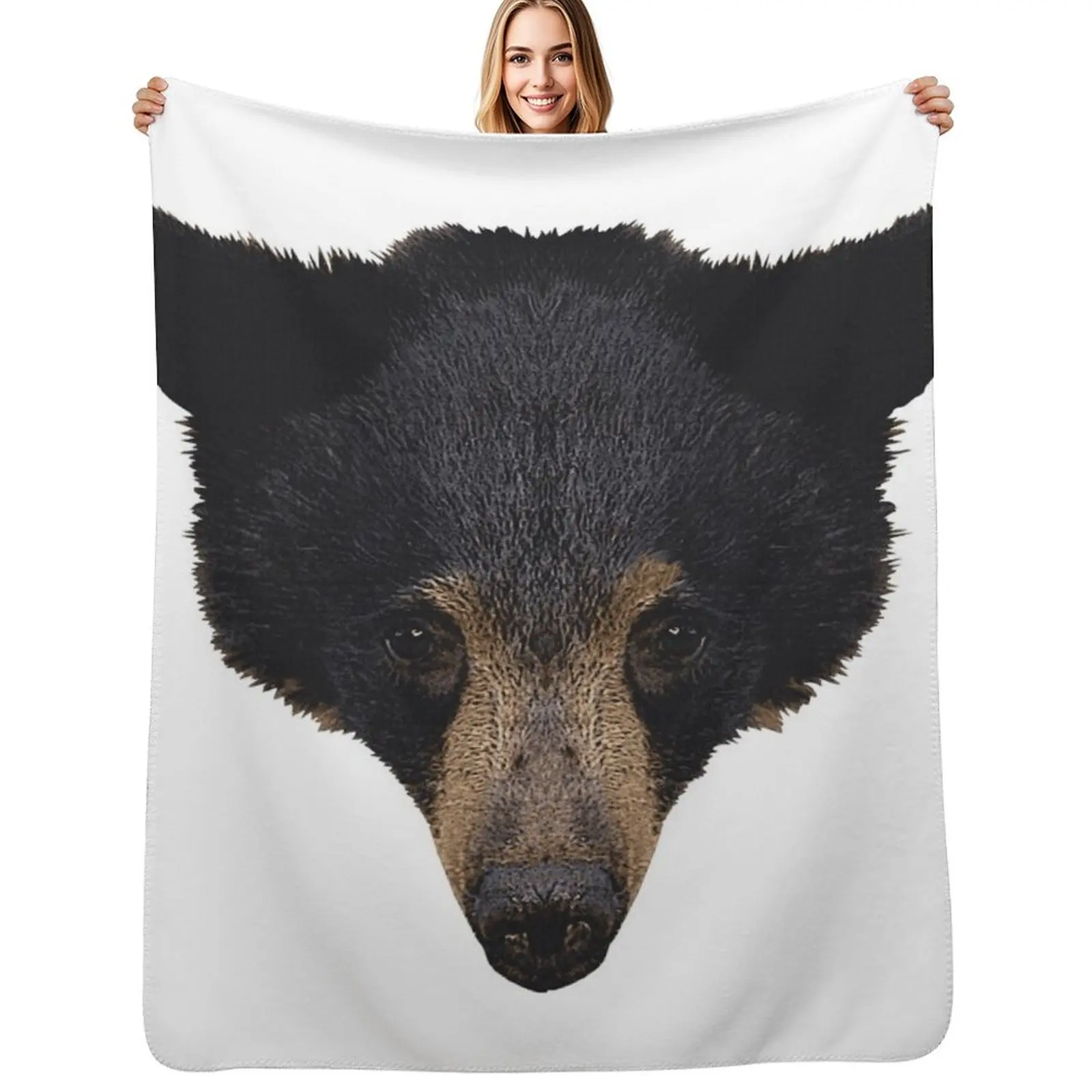 

Black bear baby, great bear designs, cute animal designs girls Throw Blanket sofa bed for winter Picnic Blankets