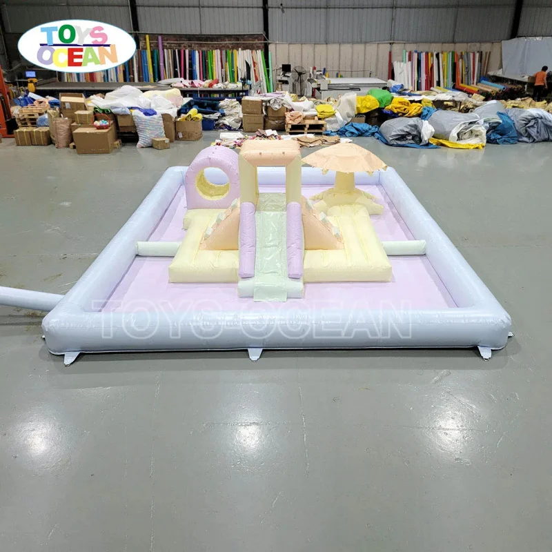Hot Picks Customized Small Summer Outdoor Playground Inflatable Splash Pad Water Exercises Equipment Slide Kids Water Park