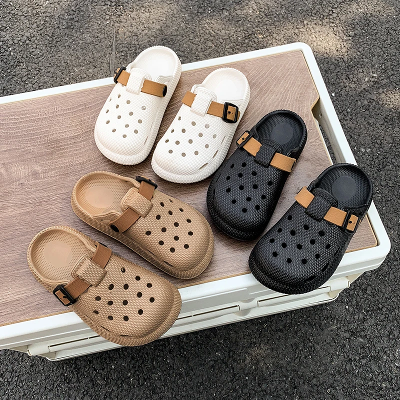 

Summer Children Slippers Boys Clogs Luxury Lightweight Outdoor Garden Shoe Non-slip Beach Water Slippers Sports Sandals Boy Girl