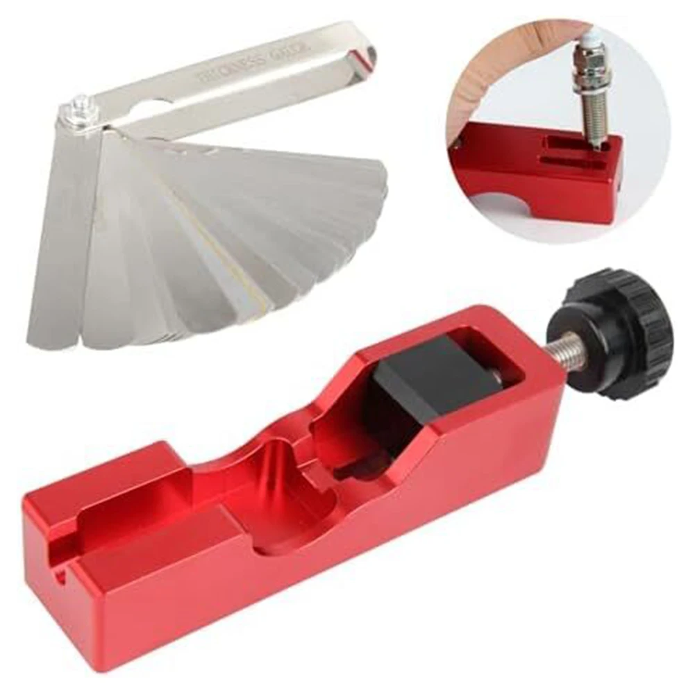 

Инструмент для искрового зазора с 32 лезвиями, стальной щуп, искровой зазор, красный, 10, 12, 14, 16 мм