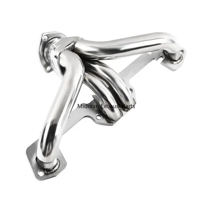 Shorty Exhaust Header Manifold for 1966-1996 Chrysler Plymouth Cordoba Challenger Charger Dakota Small Block 273-360 5.2L 5.6L