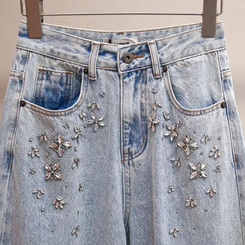 Pantalones Vaqueros Rectos Mujer Lavado Marea - usage example