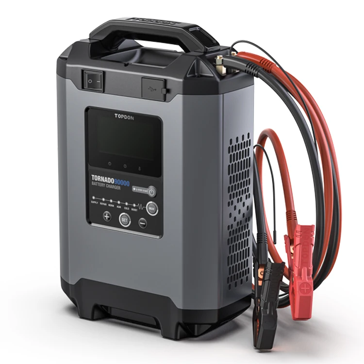 

TOPDON T90A Industrial 24 Volt 30 Amp12V 24V 20A 30A 40A Car Lithium Battery Charger 12V-24V 12/24V