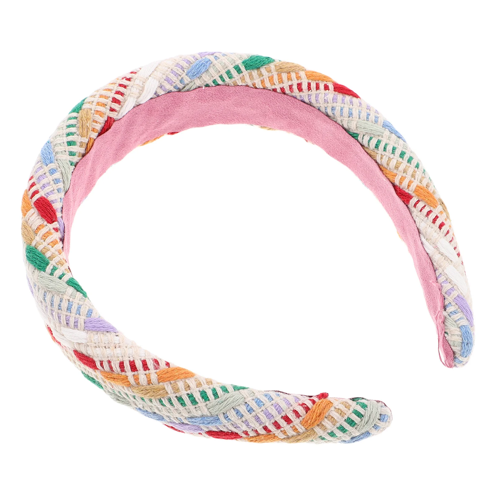 

Colorful Knitted Headband for Women Soft Yarn Comfortable High Crown Accessory Daily Use Knit Hairband
