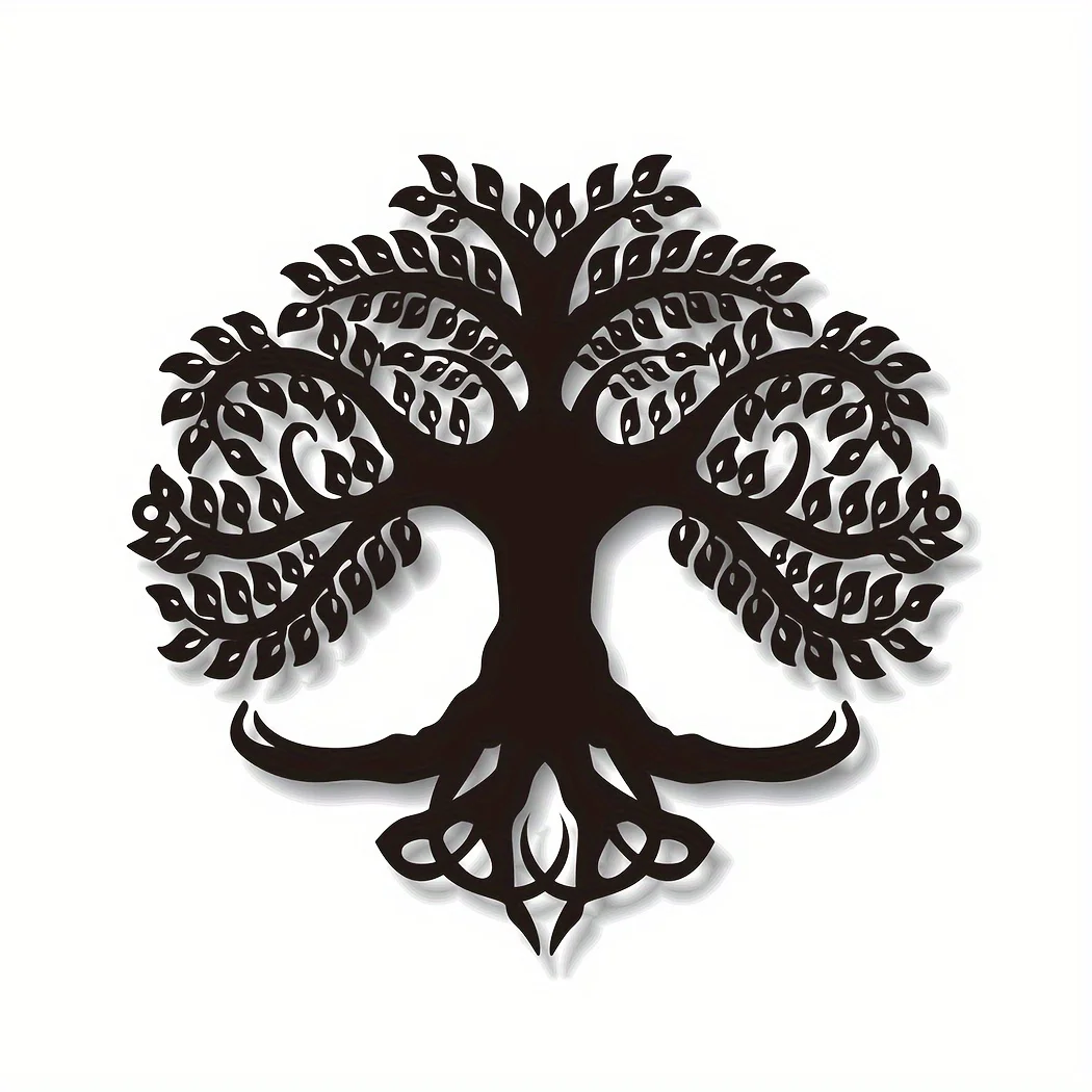 CIFBUY Celtic Metal Tree Of Life Wall Art Sign, Vintage Housewarming Decor Gift