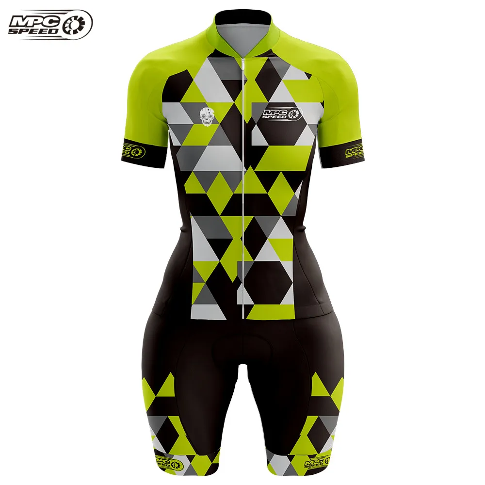 Triathlon bike tight-fitting short-sleeved jumpsuit Ropa de ciclismo women 2021 new MPC SPEED cycling MTB running swimming DRESS