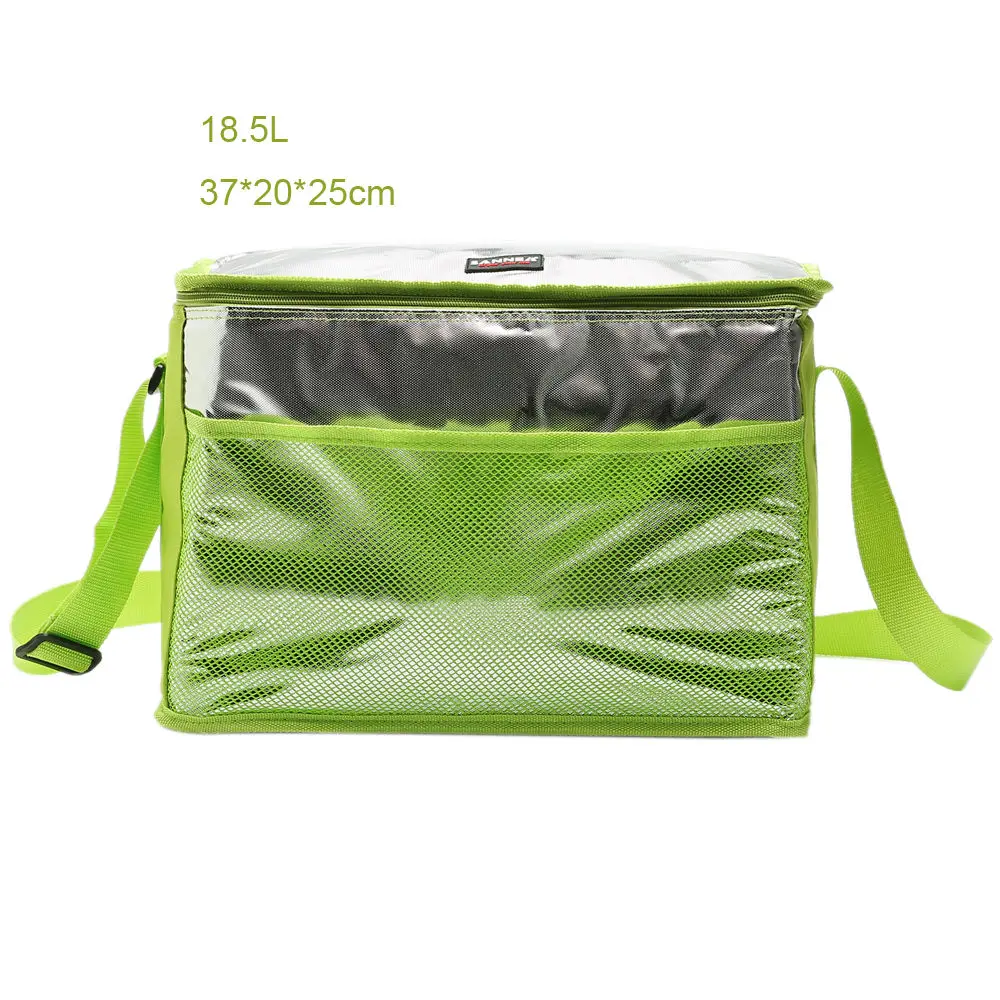 SANNE-fiambrera térmica con película de aluminio de gran capacidad, 18L, impermeable, portátil, clásica