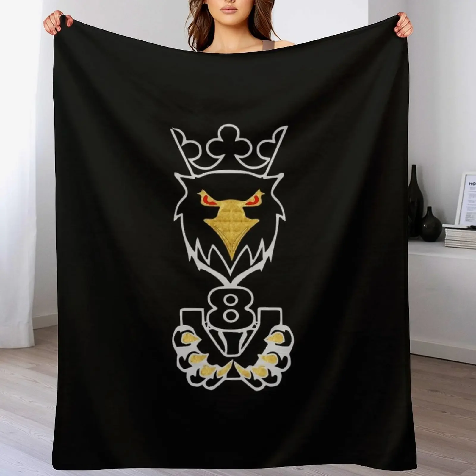 V8 Griffin King of the road Brushed Slver Throw Blanket Thermal decorative Decorative Sofa Quilt Blankets