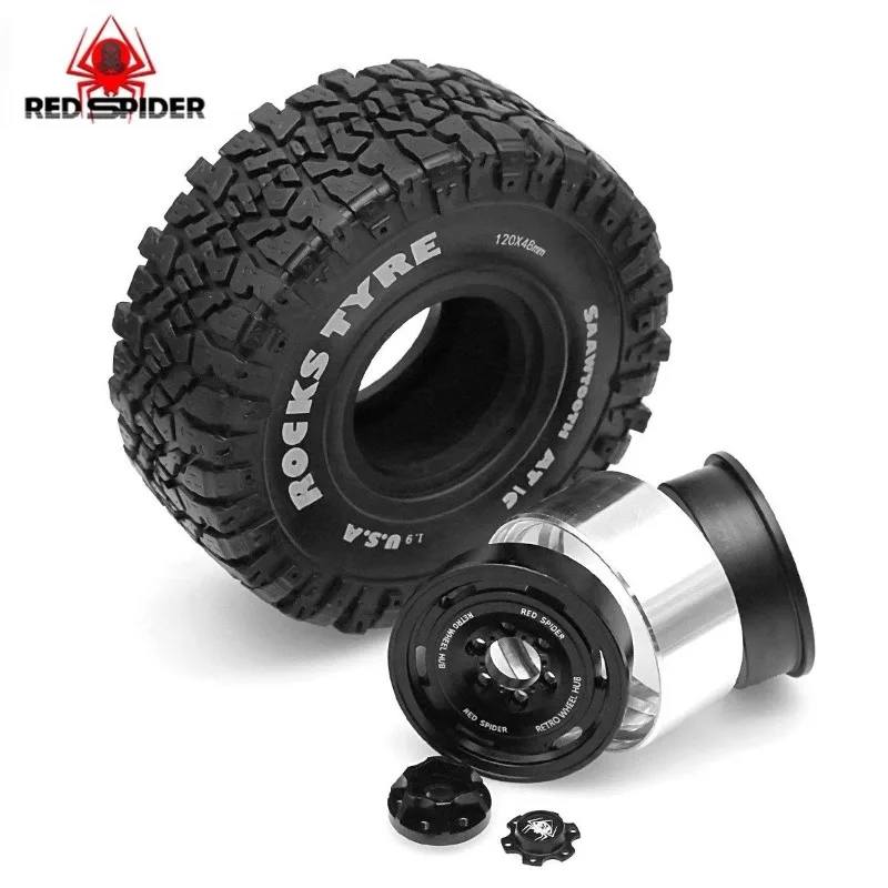

1.9 inch Crawler Tires and 1.9 Beadlock Wheels Set for Axial SCX10 II III Trxs TRX-4 Redcat Gen8 Gen7 Upgrade