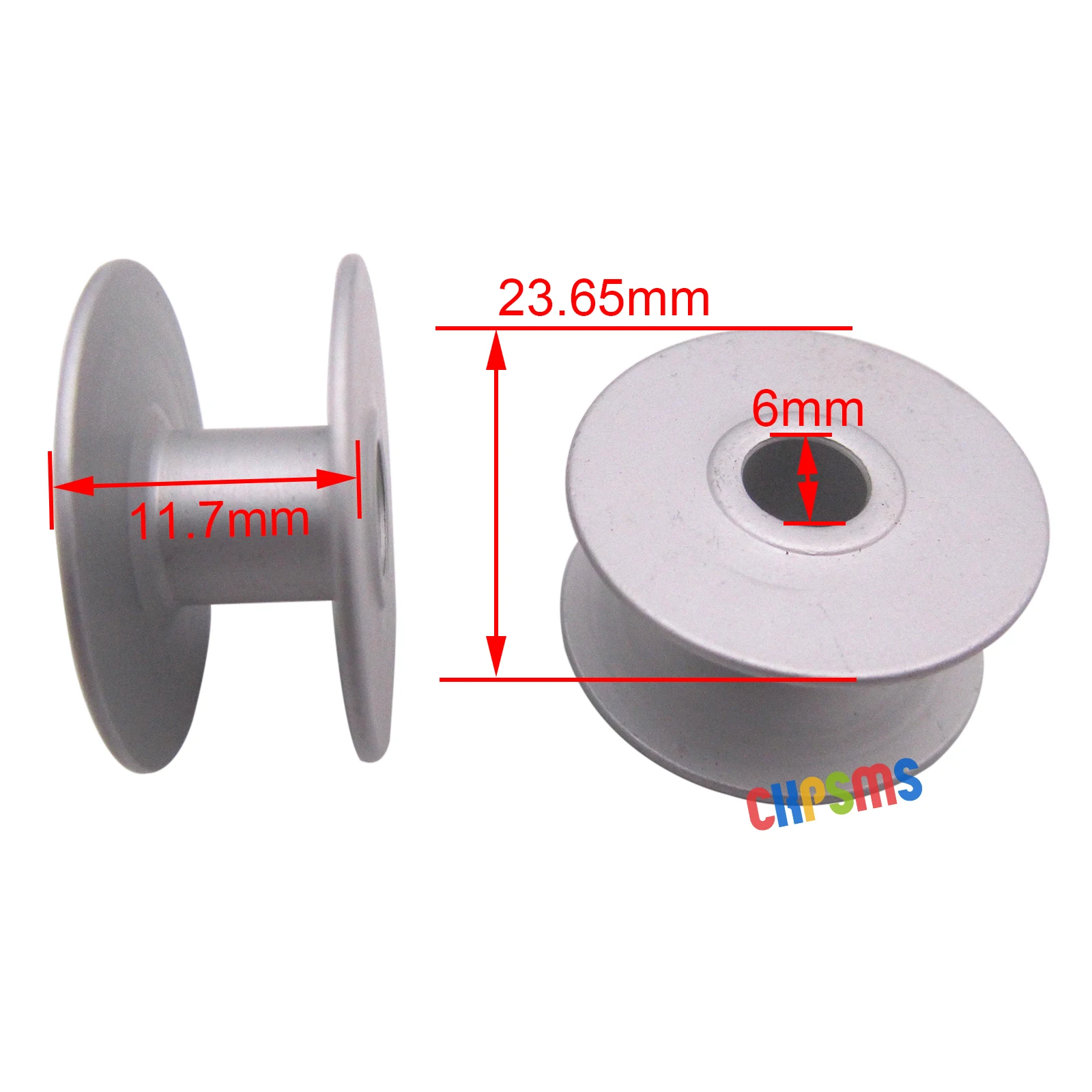 10PCS #B1805-205-000  Aluminum BOBBINS FOR JUKI AMS-205 AMS-206 AMS-210 AMS-212 AMS-220