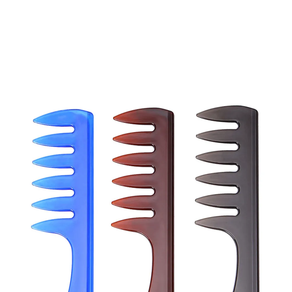 

3Pcs Premium Hair Comb Set Smooth Wide Teeth Massage Comb for Scalp Stimulation Hair Spray Distribution Portable Man