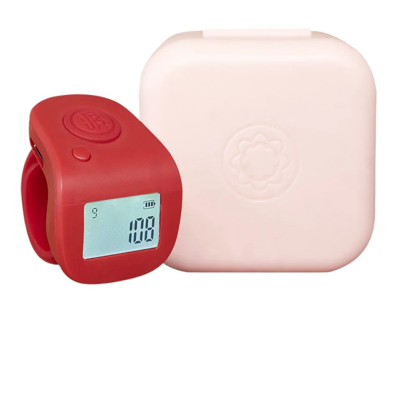 Digital tally counter, Type-C, manual press, electronic digital display counting, reversible screen