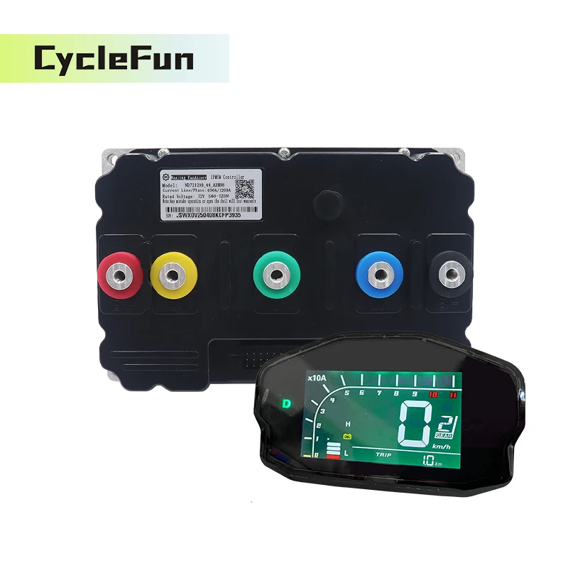 

96V ND961200 Peak 1200A Hall Sensor 8KW-12KW High Power FarDriver Controller With DKD Display for Electric Motorcycle