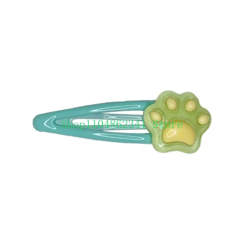 5asd 1pc/6pcs estetico Paw Hairpin for Woman Bangs Cotail Capodanno Capelli per capelli