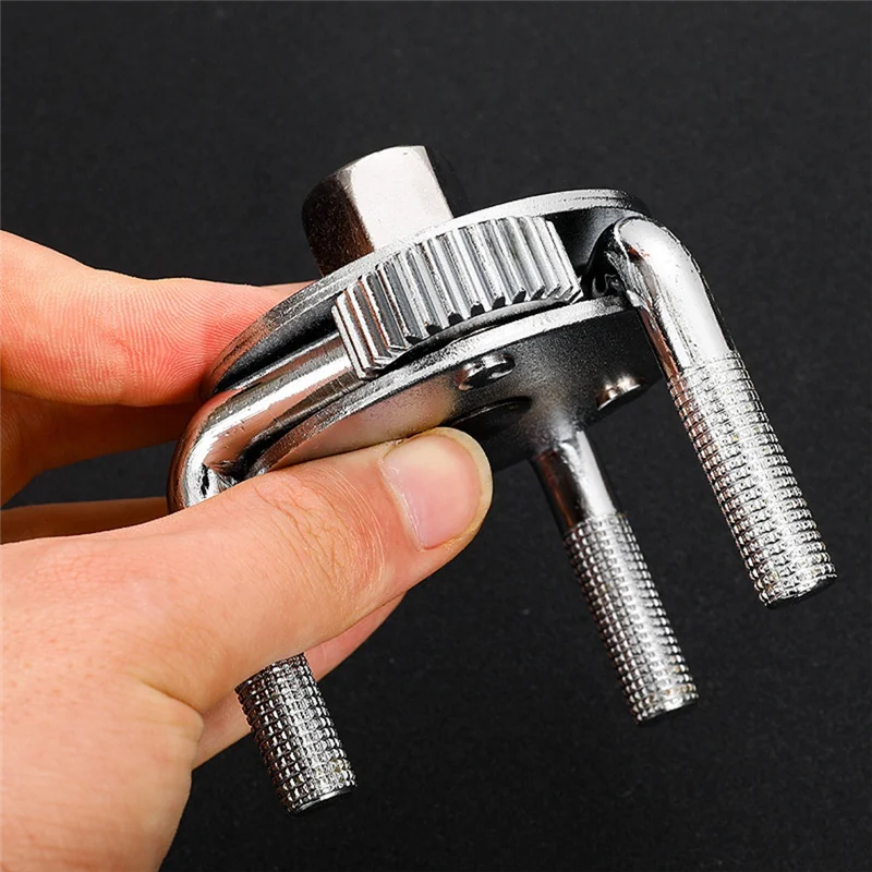

AA01-2 Adjustable Three-Jaw Oil Filter Wrench Tools For Removing Motorcycle, Car, Truck And Heavy Duty Oil Filters