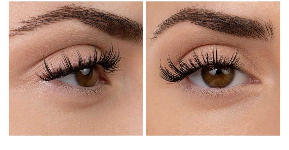 NATUHANA A-Curl Fischschwanz-Wimpernverlängerungen DIY Vorgefertigte Cluster 6 Reihen/Tray Weiche Faux-Nerz Einfach zu Vervielfältigen Natürlich Selbstklebend – Detail 6