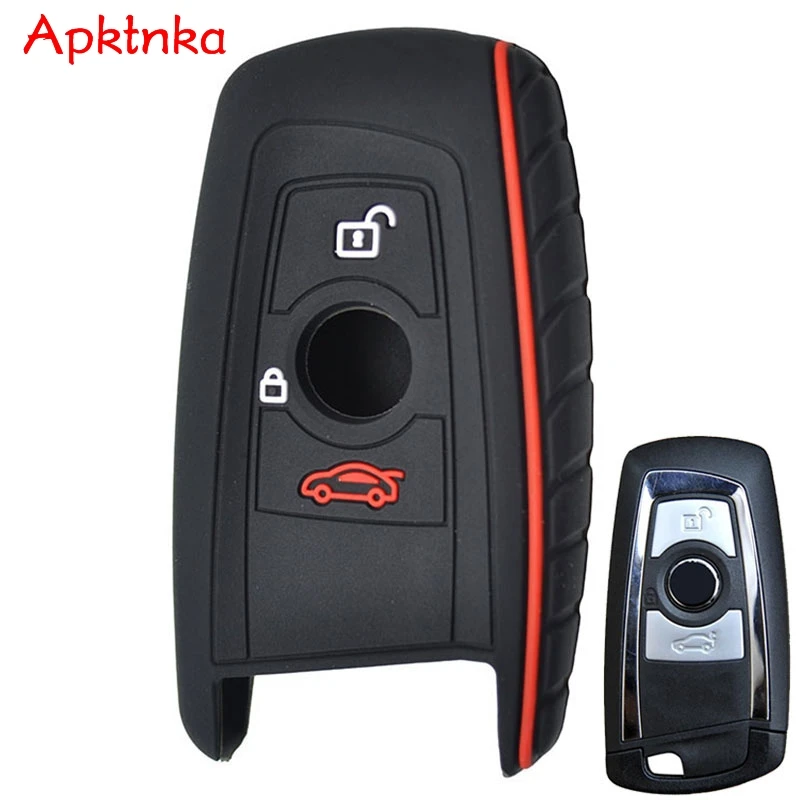 APKTNKA-funda de silicona para llave de coche, Protector de funda para mando a distancia, para BMW 1, 2, 3, 5, 7 Series, F10, F20, F30, 335, 328, 535