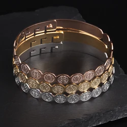 Men Women Catholic San Benito Cross Jesus Stainless Steel Bracelet Religious Jewelry Fashion Amulet Gift for