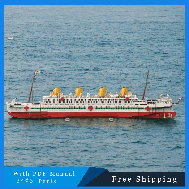 3483 Parts Creative Passenger Ship Technology Modular Building Blocks Model Educational DIY Assembly Toy For Boys Birthday Gifts