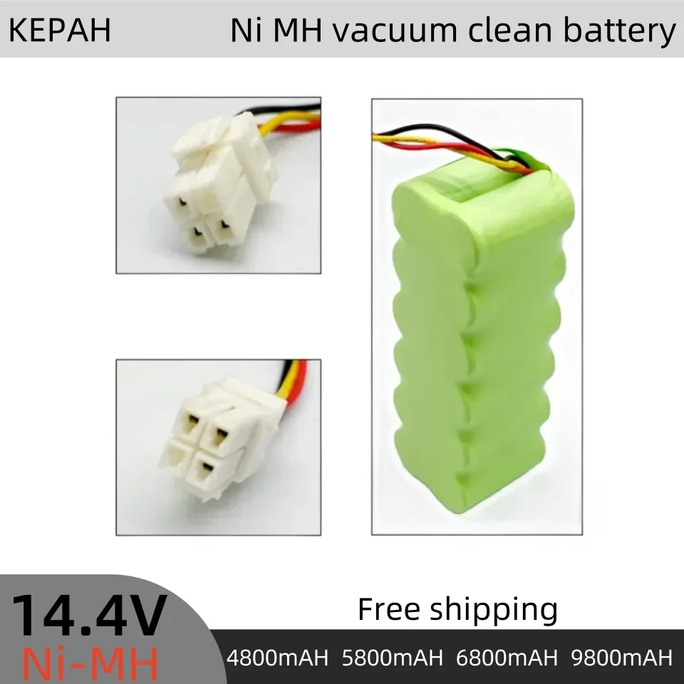 NI-MH vacuum cleaner battery, butterfly robot SR8840SR8845SR8855SR8990VCR8845VCR8895VCR8730SR8750, 4.0Ah 14.4V4800mAh-9800mAh