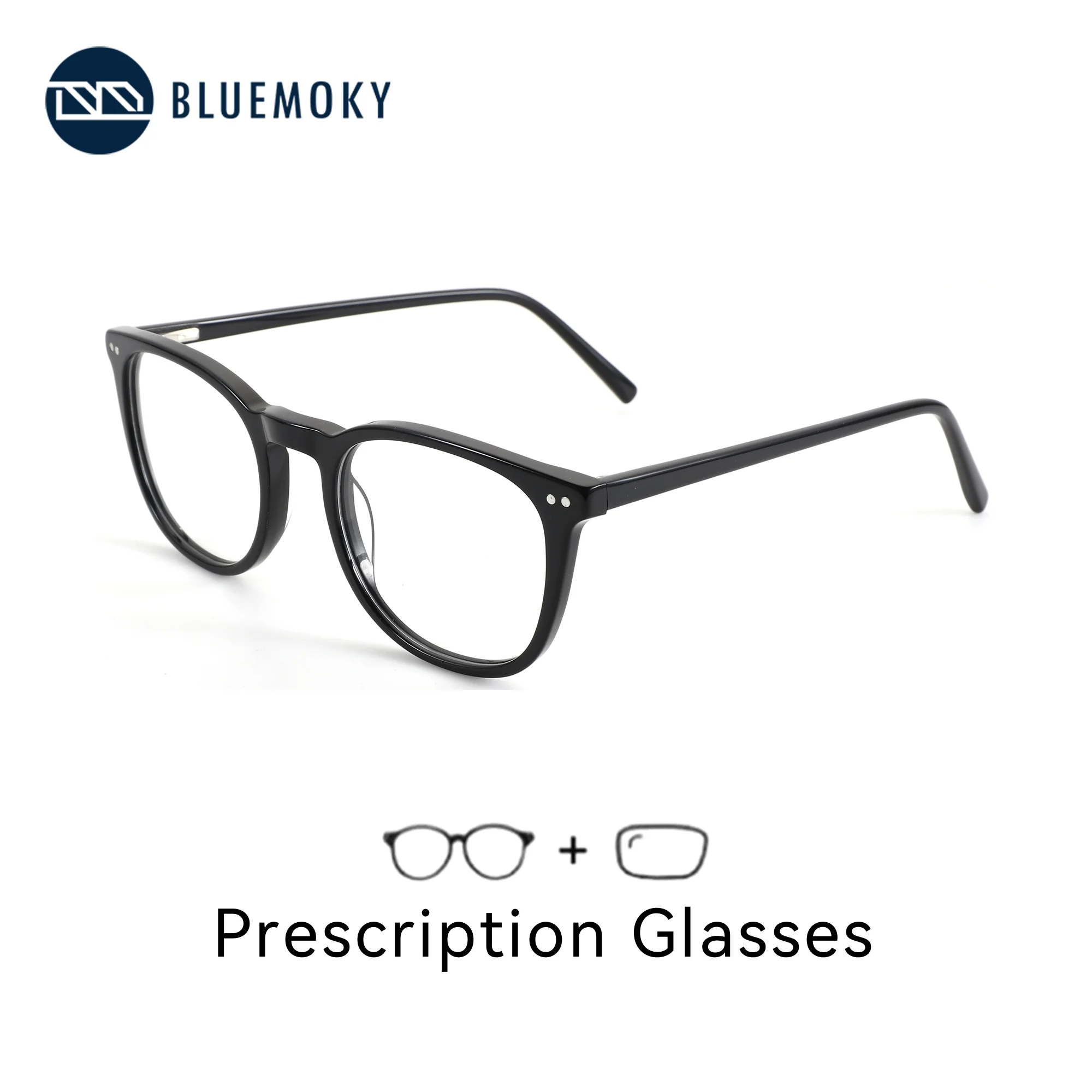BLUEMOKY Acetate Square Prescription Optical Eyeglasses For Women Anti Blue Light Progressive Corrective Glasses Myopia Eyewear