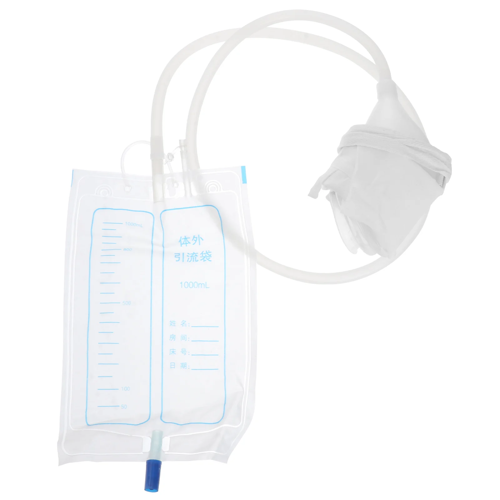 

Medical Silicone Urine Collection Bags 1200ml Anti Reflux Valve Men Drainage Bag Elderly Clear Scale Printed Urinal Bag