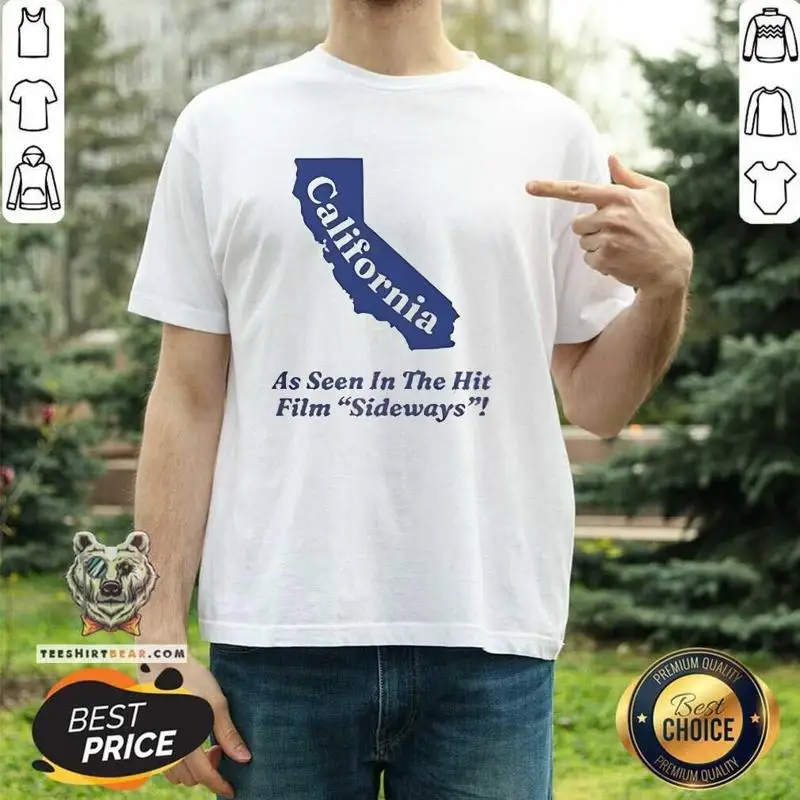Top California As Seen In The Hit Film Sideways T Shirt_8ka_90