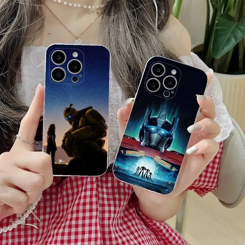 

T-Transformers Phone Case For iPhone 16,15,14,13,12,11 Plus,Pro,Max,XR,XS,Plus,E,SE4,Mini Transparent Soft Cover