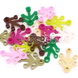 Marumine 50PCS Plant Leaves Blocks Compatible 2423 Foliage Tree Garden Parts City Strees View Classic MOC DIY Building Bricks