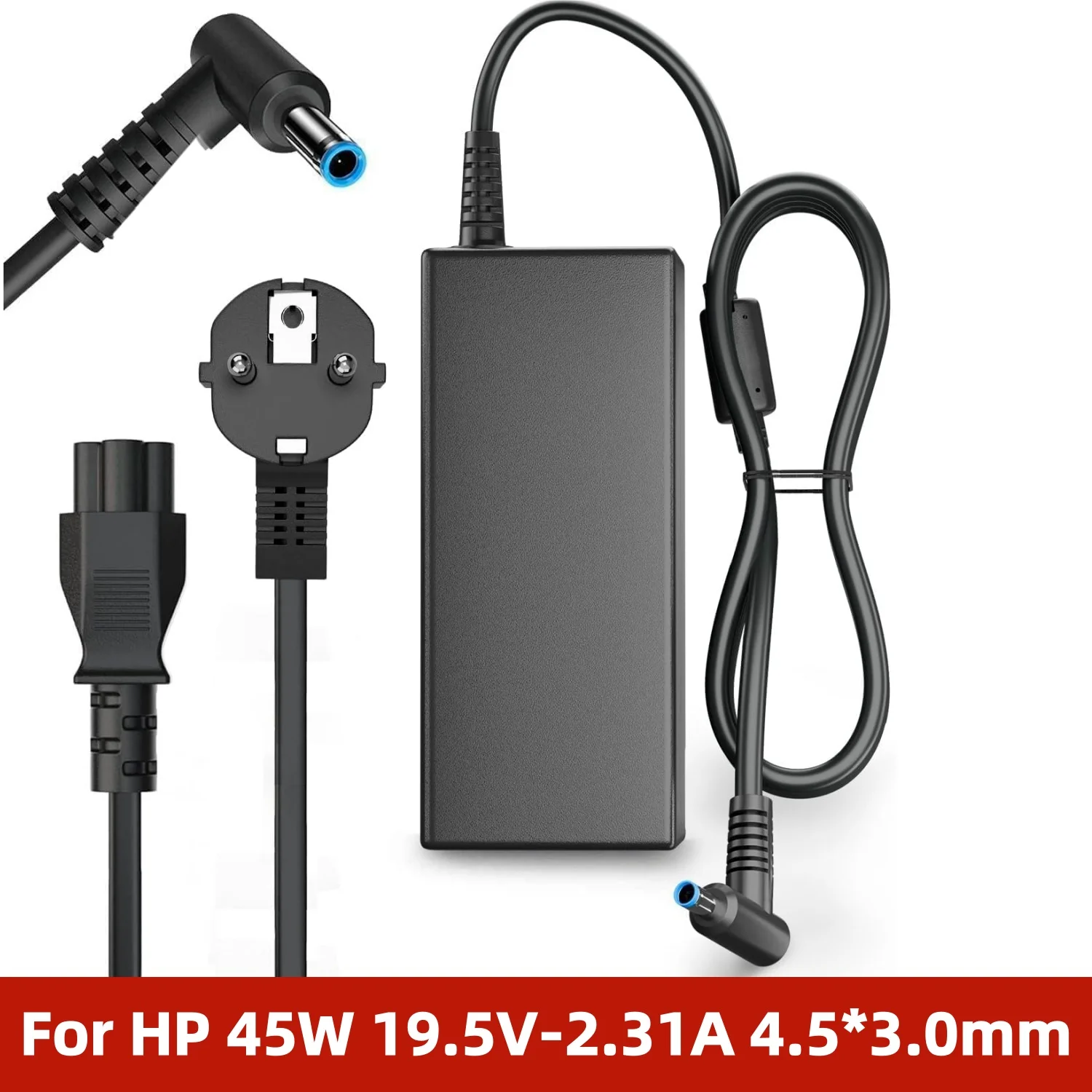 45W 19.5V 2.31A Laptop Charger for HP Stream 14 13 11, Pavilion x360 15, EliteBook 840 G3 G4,ProBook,(Blue Tip) Adapter Power