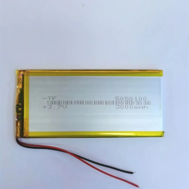 3.7V 5050100 3000mAh Lithium Polymer Battery for Power Banks LED Lights & Medical Devices