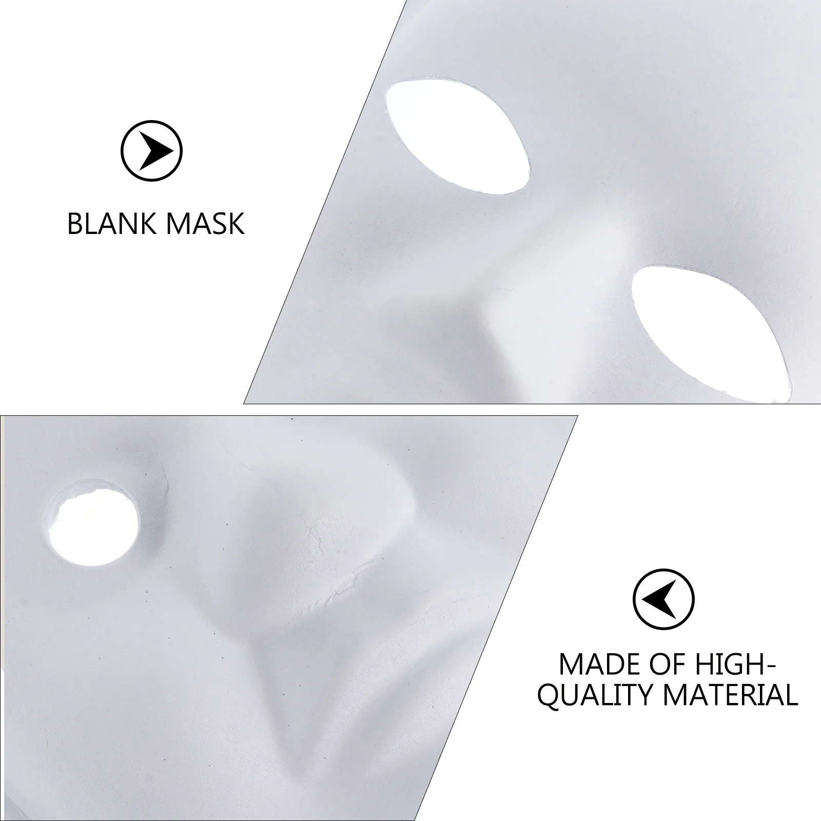 

9 Pcs DIY White Unpainted Halloween Costume Masks to Decorate Paintable Paper from