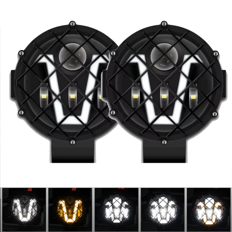 1/2 Stuks 7Inch Auto Led Verlichting Bar Rijden Lamp Voor Jeep Offroad Boot Tractor Truck 4x4SUV Atv Spotlight 12/24V 40W Koplamp
