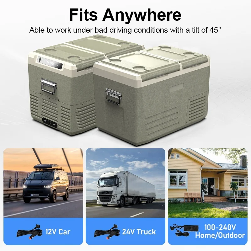 35L Mini Fridge Home Cold Drink Electric Cooler Box Ac Dc 12V Portable Mobile Car Refrigerator view 5